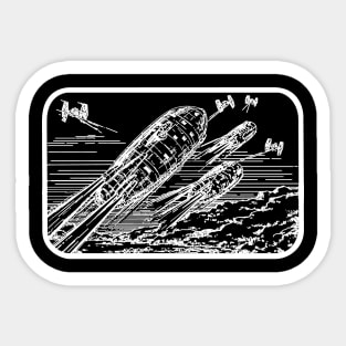 Exit of Echo Base (white) Sticker